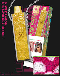 Woosh kiwi dragon strawberry blend Vape 9000 Rechargeable