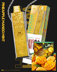 Woosh pineapple mango mint Vape 9000 Rechargeable
